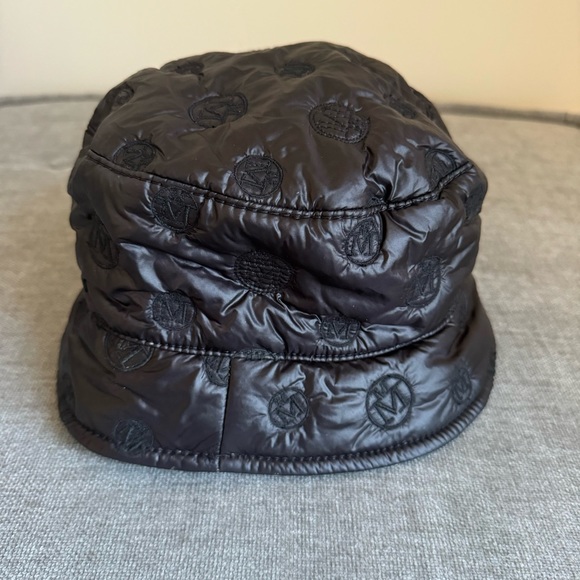 Maison michel padded black bucket hat main image 4